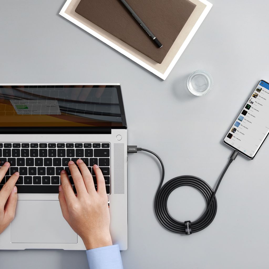 Baseus Superior Series SUPERVOOC USB-A til USB-C kabel 65W 2m sort