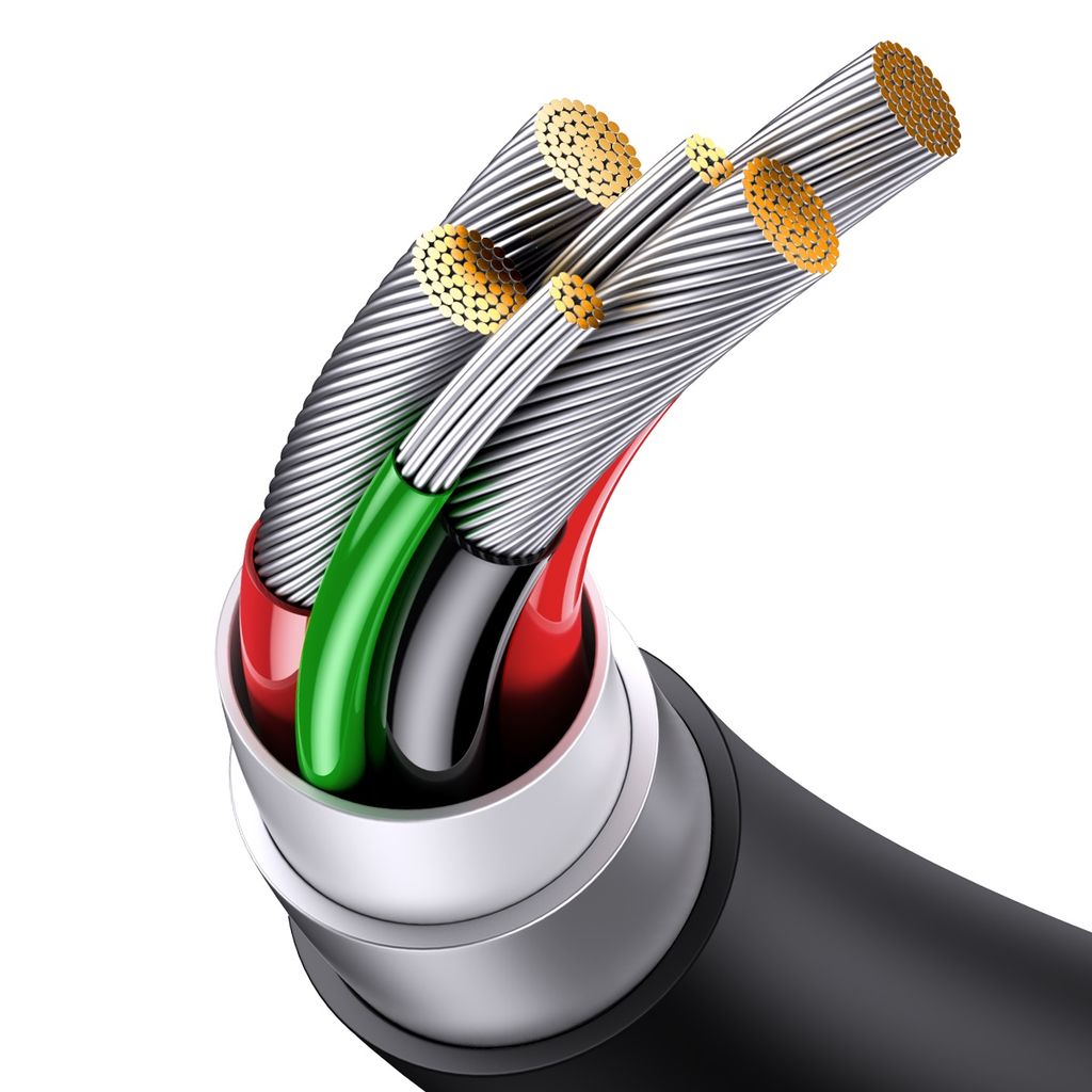 Baseus Superior Series SUPERVOOC USB-A til USB-C kabel 65W 2m sort