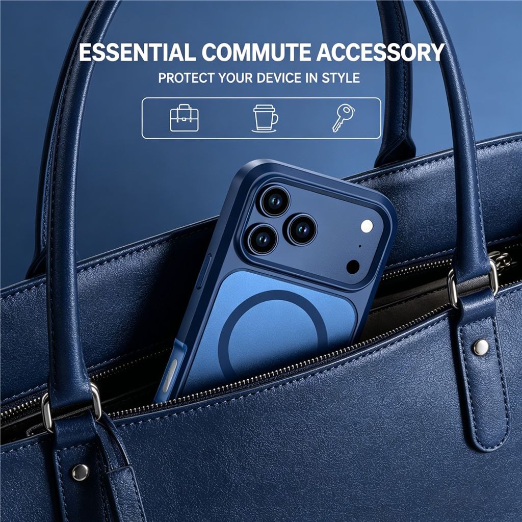 iPhone 18 Pro/17 Pro MagSafe Cover Stødsikkert - Blå