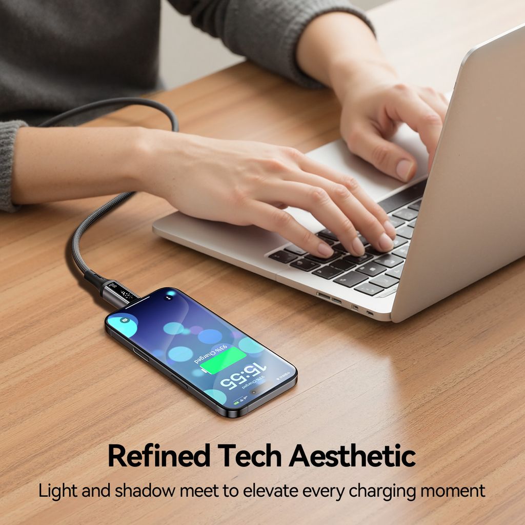 Joyroom S-A60 Pikalatauskaapeli USB-C - Lightning 30W – 1.2 m, Musta