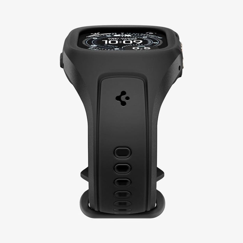 Spigen Apple Watch Ultra 4/3/2/1 49mm Kellonranneke & Kuori Liquid Air Pro - Musta