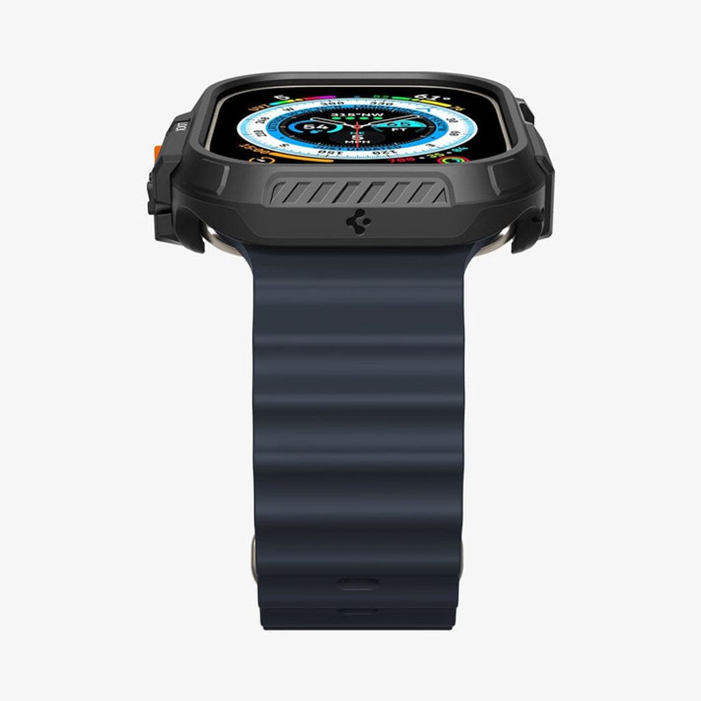 Spigen Apple Watch Ultra 4/3/2/1 49mm kuori Lock Fit - Musta