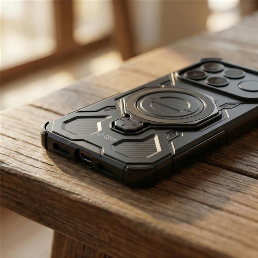 Tech-Protect TacticStand MagSafe Cover til Xiaomi Poco F8 Ultra - Sort