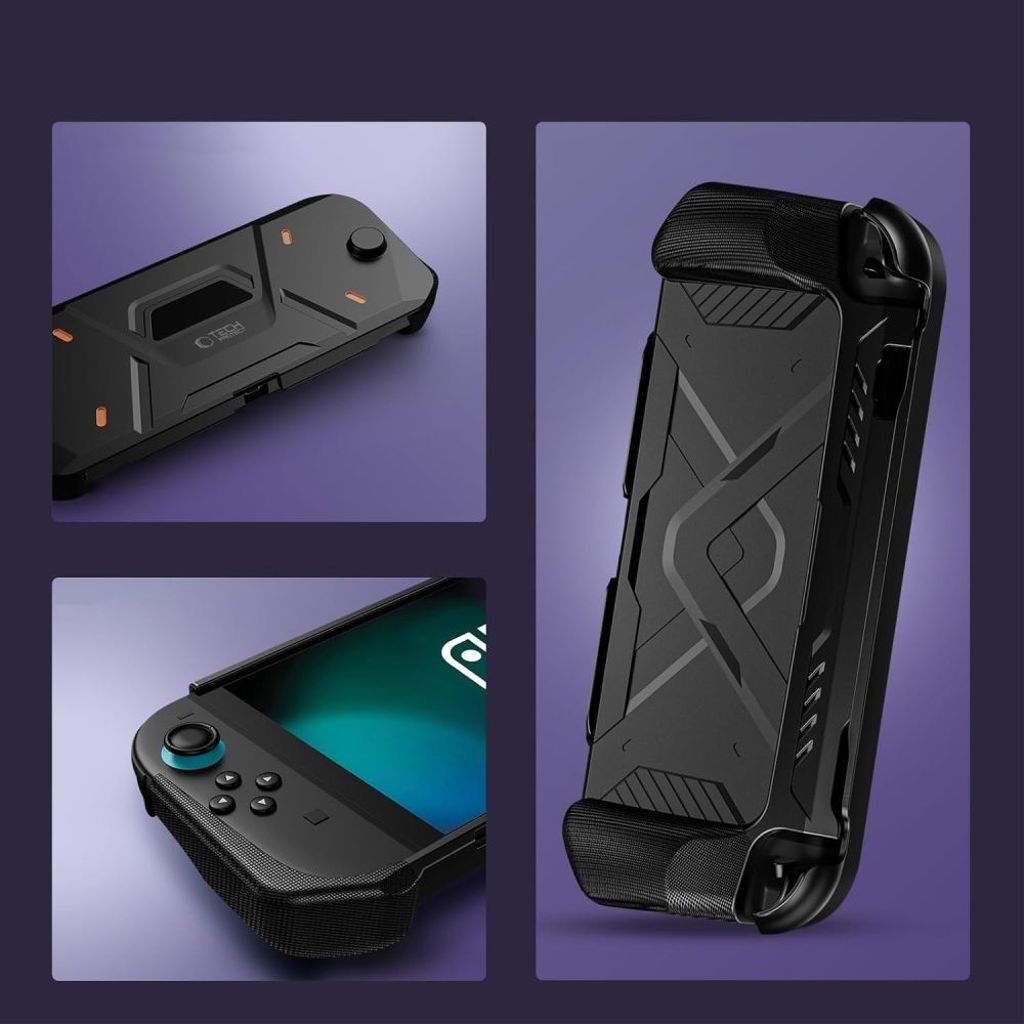 Tech-Protect Carbonox cover til Nintendo Switch 2 - Sort