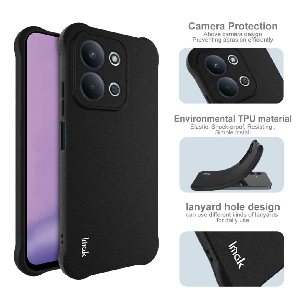 IMAK Xiaomi Redmi 15C 5G / 15C 4G Kuori - Musta