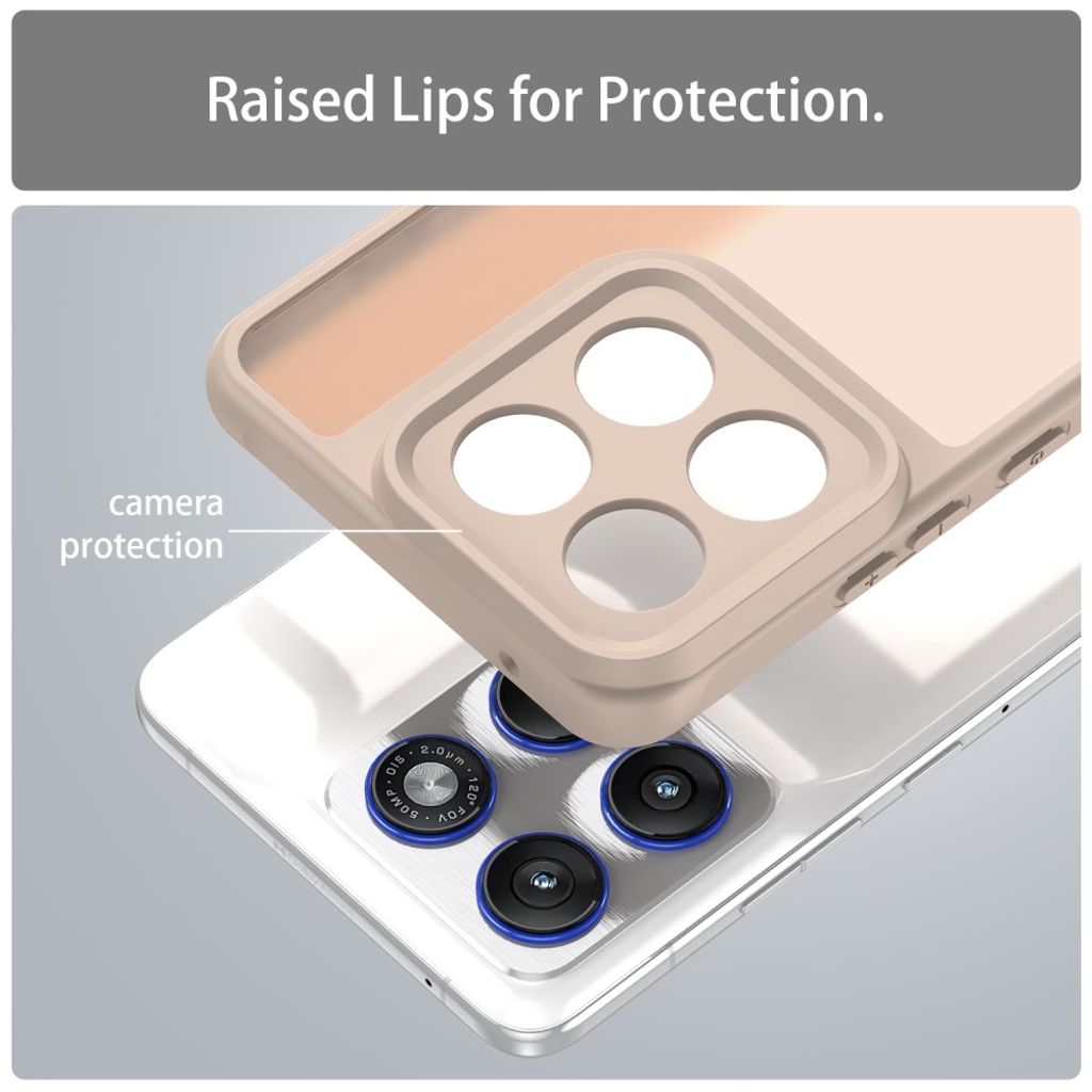 Motorola Edge 70 5G Case Drop Proof Hybrid Frosted - Orange