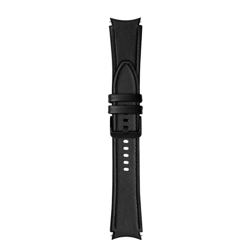 Samsung Galaxy Watch6/5/5 Pro/4 Klockarmband i Läder – Svart