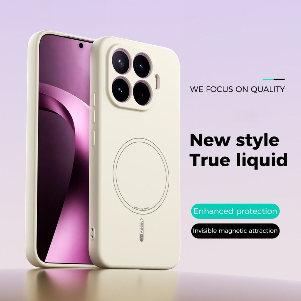 ABEEL Xiaomi 17T Pro Silikonskal med MagSafe - Beige