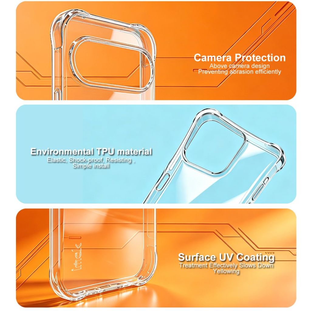 IMAK Google Pixel 11 MagSafe-kompatibelt Skal – Transparent