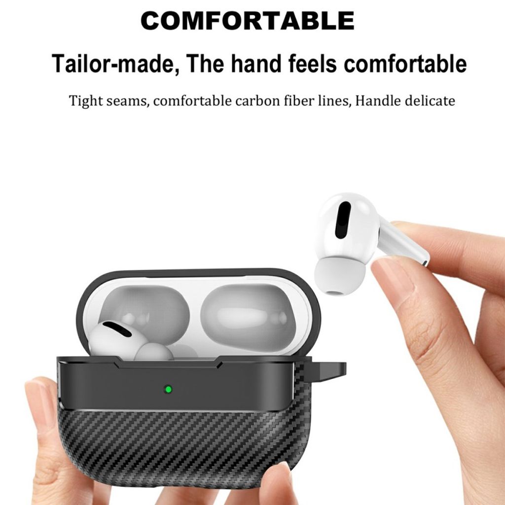 Apple AirPods Pro 3 Cover med Krog - Gennemsigtig