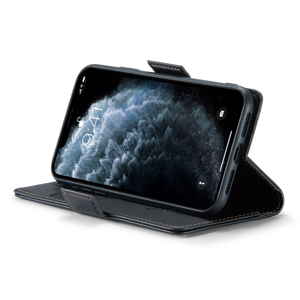 CASEME iPhone 11 Pro Max Lompakkokotelo RFID-esto 3 Korttipaikkaa – Musta