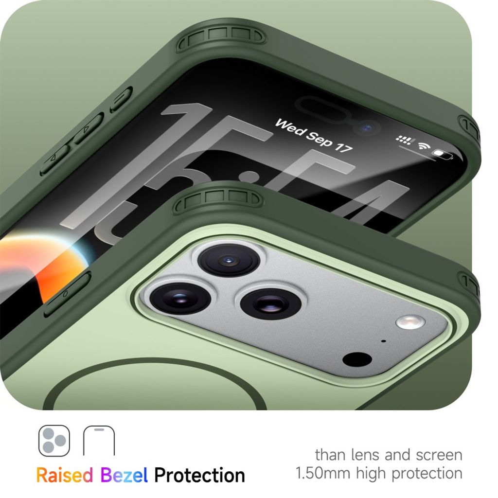 iPhone 18 Pro Max/17 Pro Max MagSafe Skal - Grön
