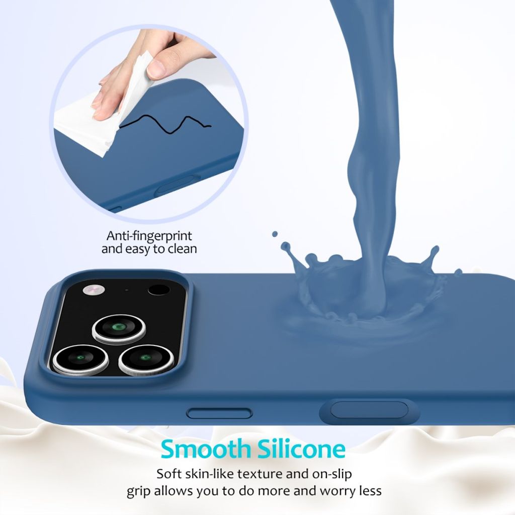 iPhone 17 Pro Max Silicone Phone Case - Blue