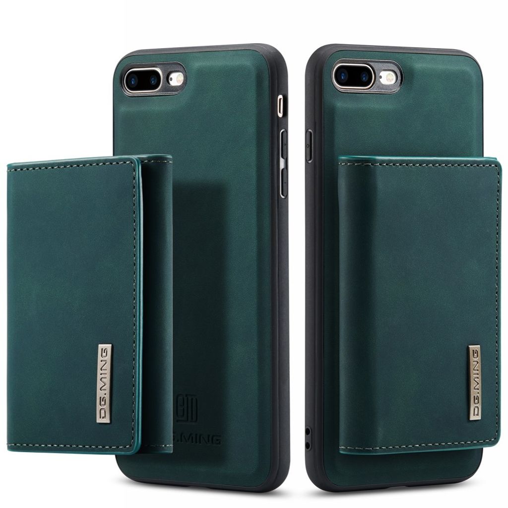DG.MING iPhone 7 Plus / 8 Plus Cover med Pung - Grøn