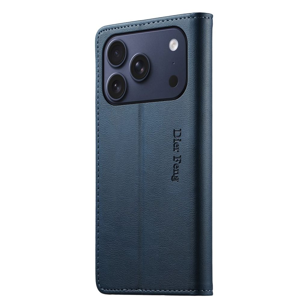 DIERFENG iPhone 18 Pro/17 Pro Lommeboketui RFID-blokkerende - Rød