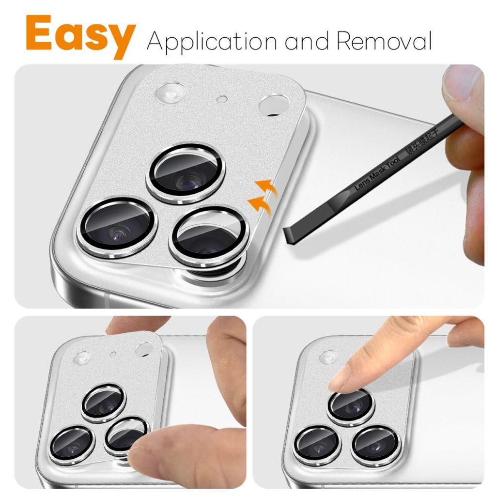 NORTHJO iPhone 17 Pro Max Lens protector - Silver