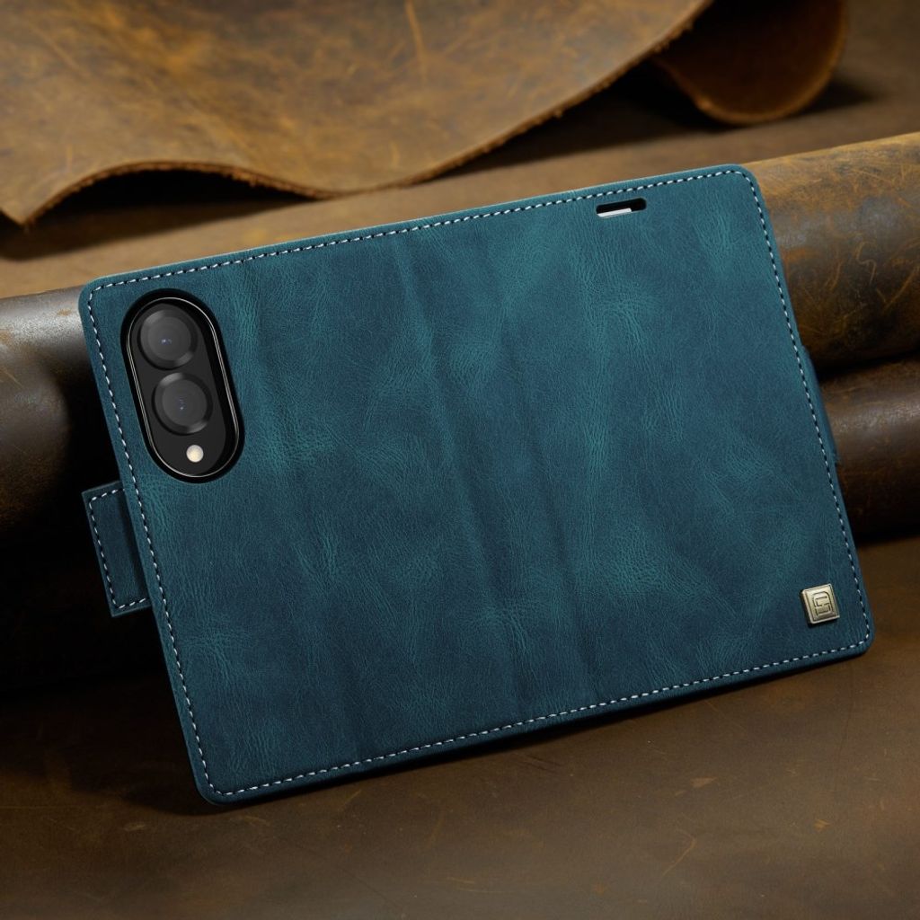 AUTSPACE Samsung Galaxy Z Fold8 Flip Cover i PU-læder med RFID-blokering - Blå