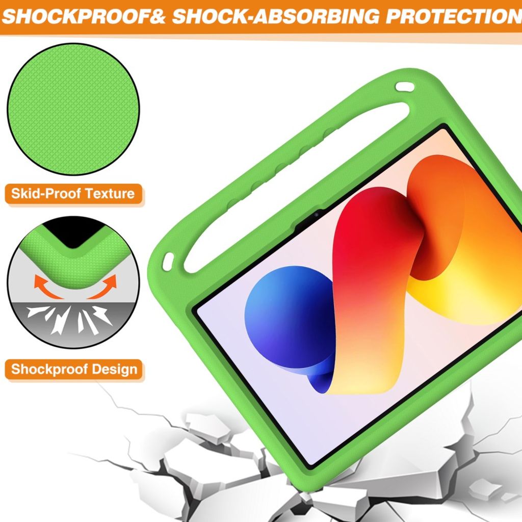 Xiaomi Redmi Pad 2 Pro Deksel med Håndgrep og Støtteben - Grønn