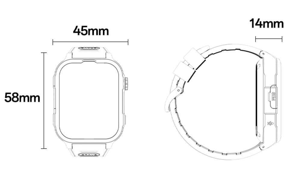 Yesido Børne Smartwatch 4G GPS Tracking / Videoopkald / SOS - Blå