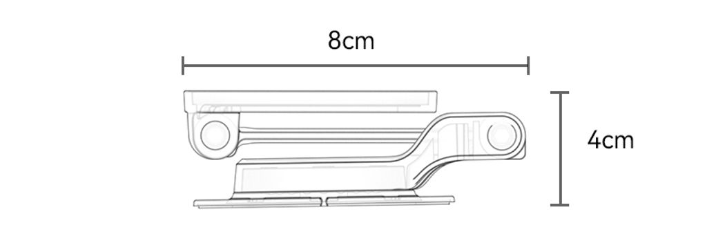 YESIDO C218 MagSafe-kompatibel bilhållare med dubbelaxlig vikning