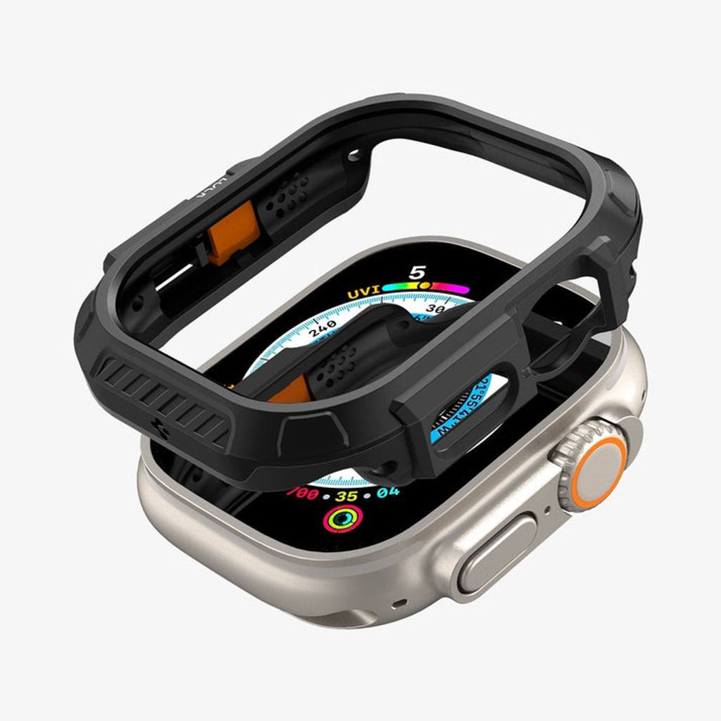 Spigen Apple Watch Ultra 4/3/2/1 49mm kuori Lock Fit - Musta