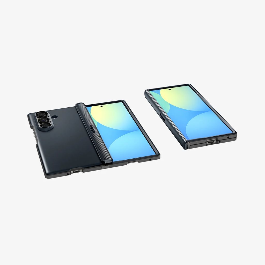 Spigen Slim Armor Pro MagSafe Skal till Samsung Galaxy Z Fold 7 - Metal Slate