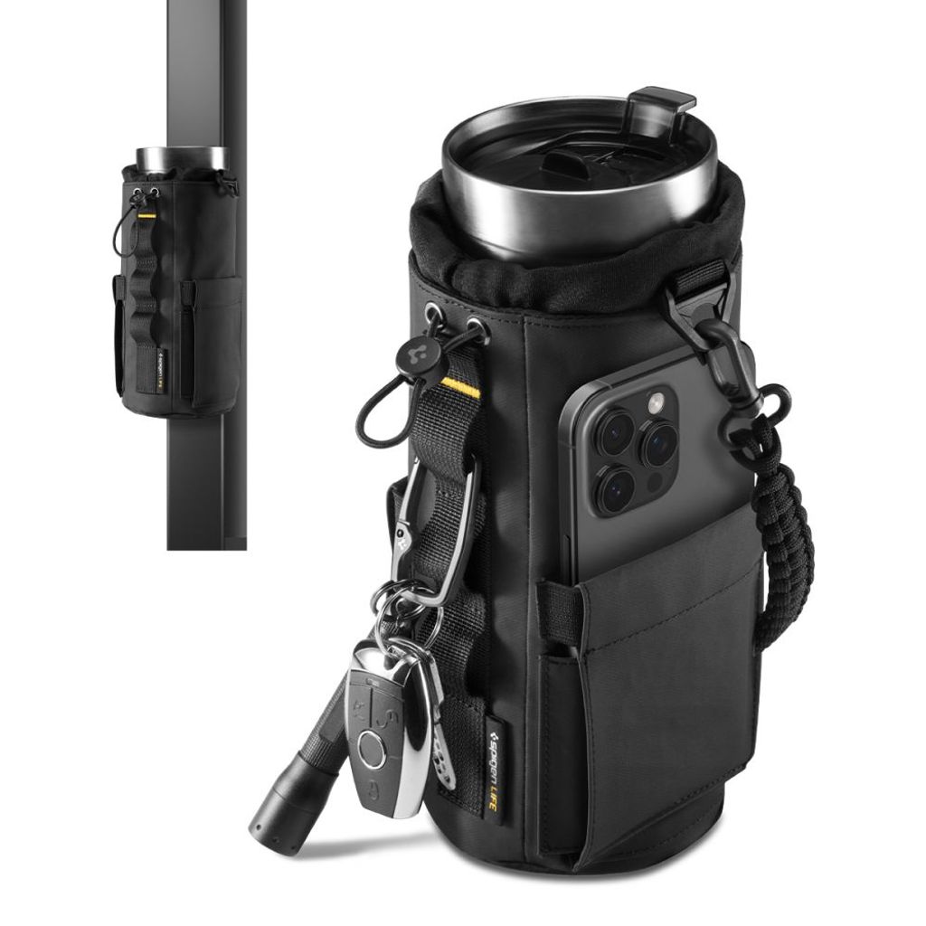 Spigen LF500 Väska för vattenflaska, telefon, nycklar - Svart