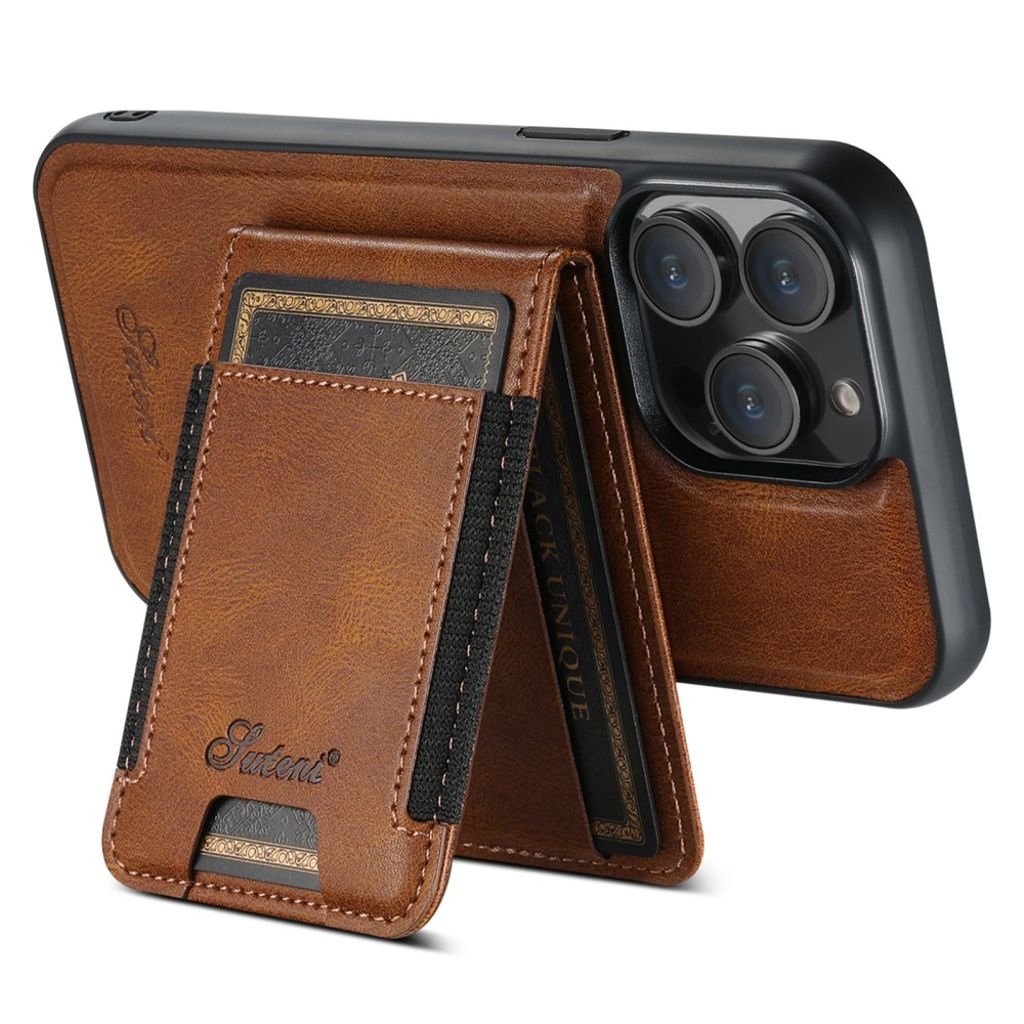 iPhone 13 Pro Max Case Detachable Card Holder MagSafe - Brown