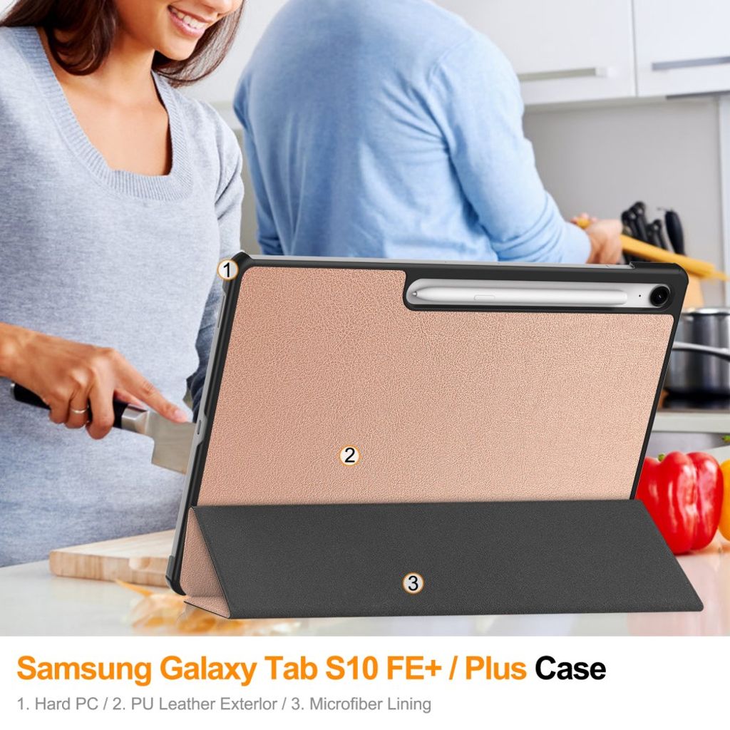 Samsung Galaxy Tab S10 FE Plus Cover - Rose Gold