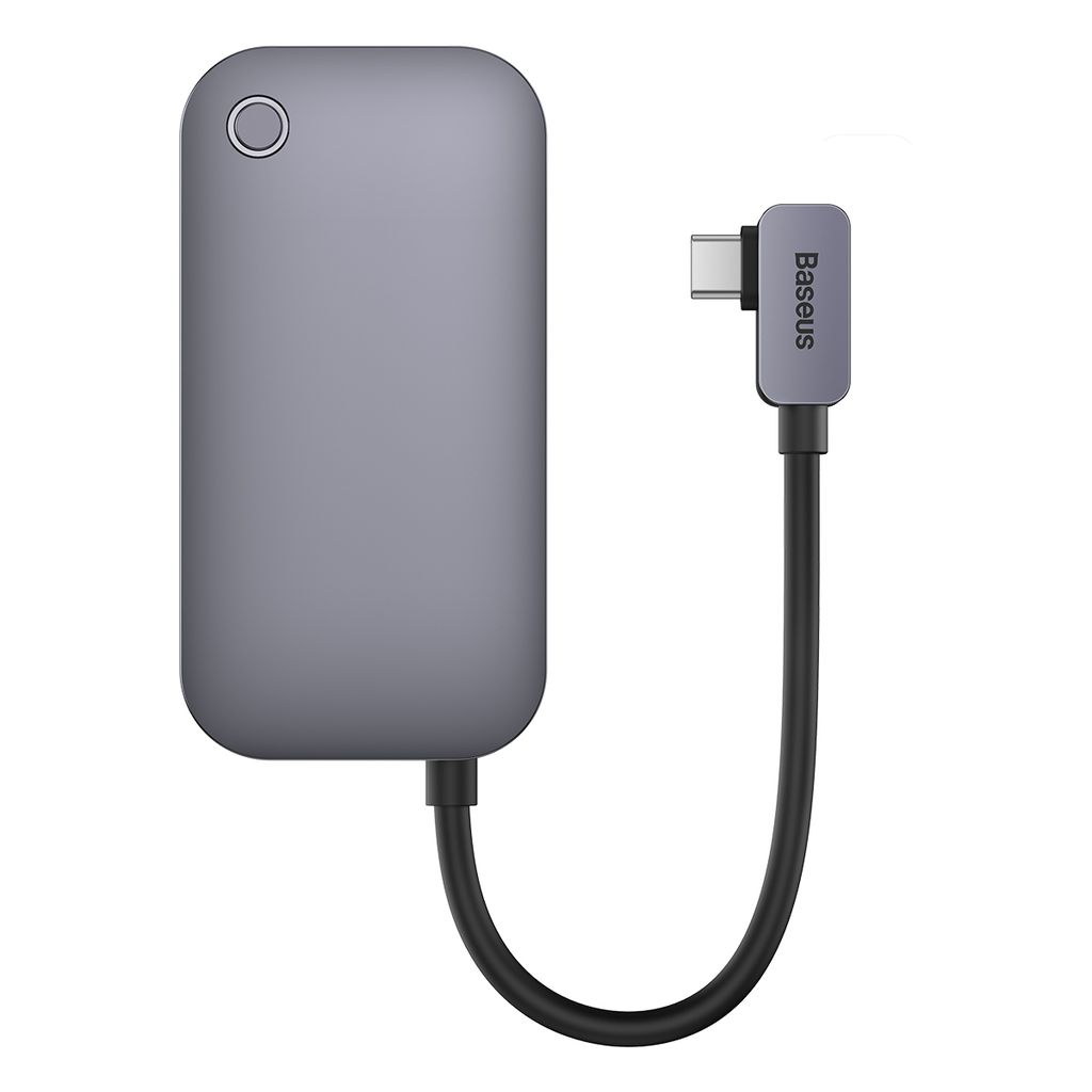 Baseus PadJoy universal 6-i-1 USB-C HUB for nettbrett og mobil - mørk grå
