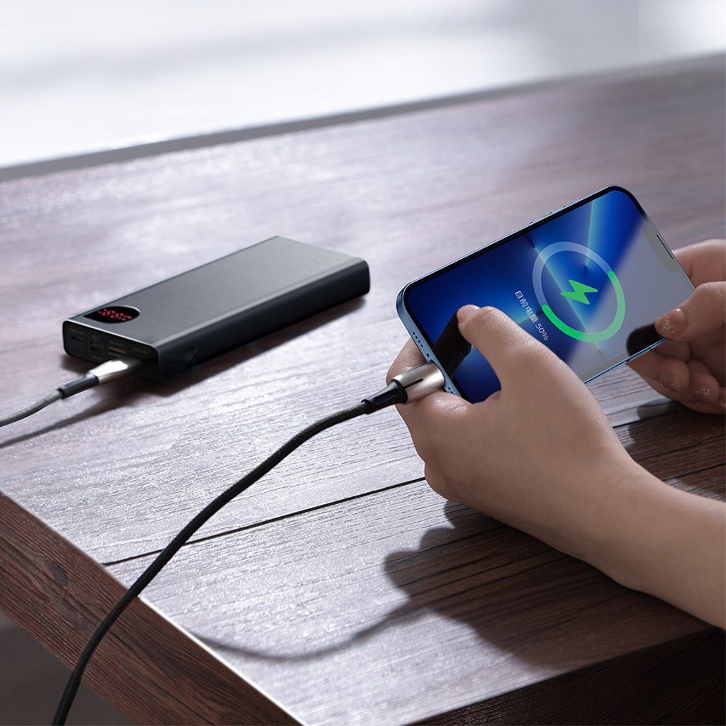 Baseus Adaman powerbank 20000mAh med hurtiglading og kabel – svart