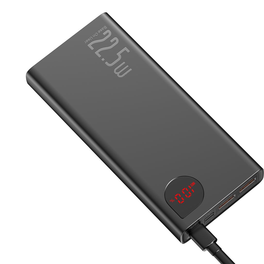Baseus Adaman powerbank 20000mAh med hurtiglading og kabel – svart