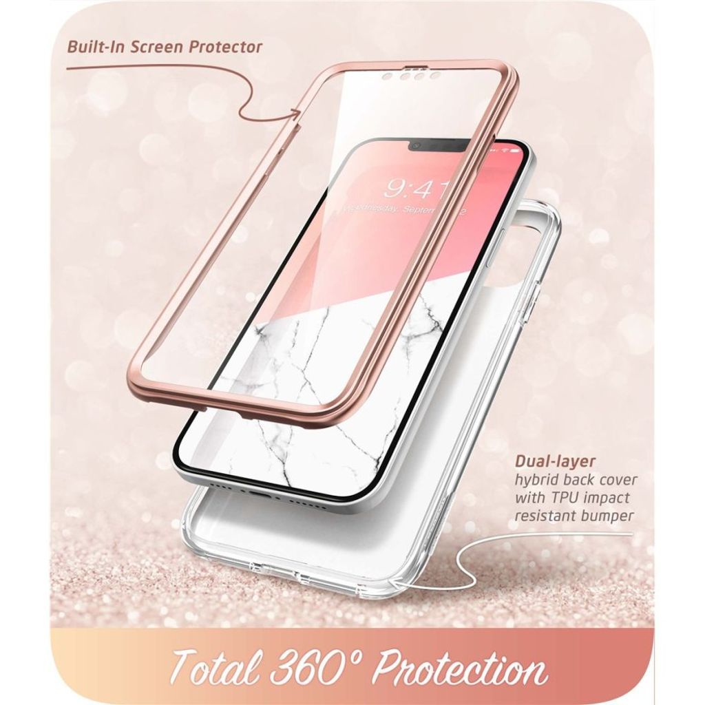 Supcase Cosmo Cover til iPhone 14 Plus - Pink Marble