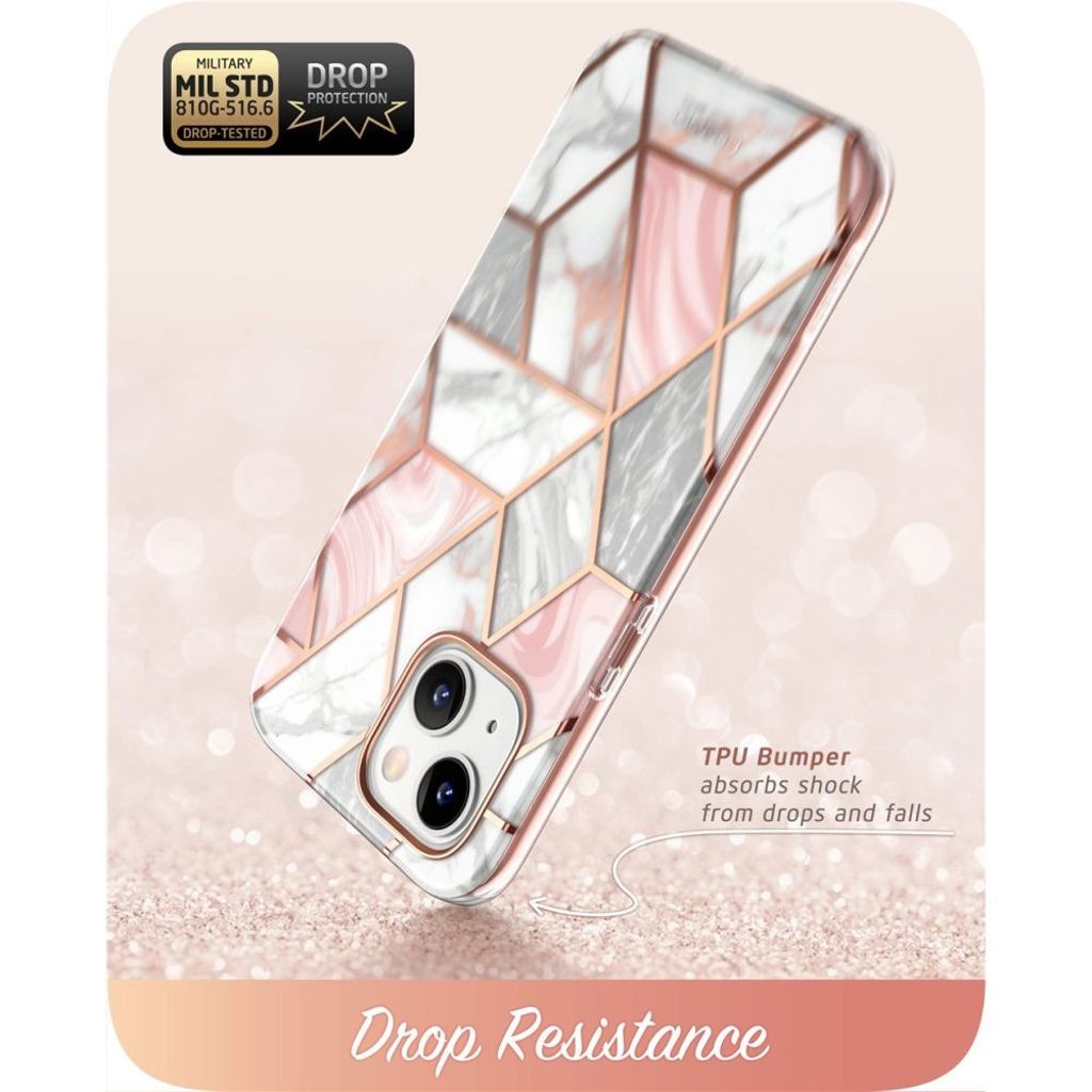 Supcase Cosmo Cover til iPhone 14 Plus - Pink Marble