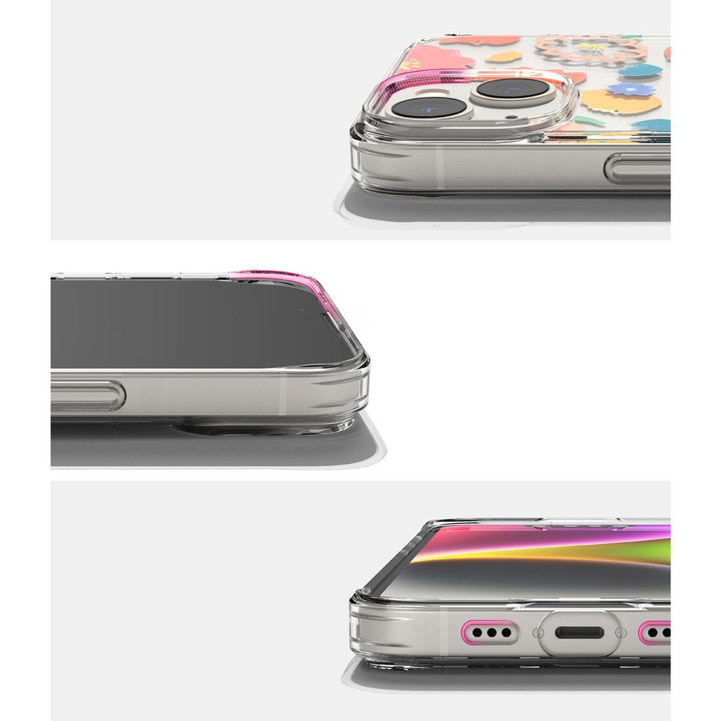 Ringke Fusion Cover til iPhone 14 Plus - Transparent Floral