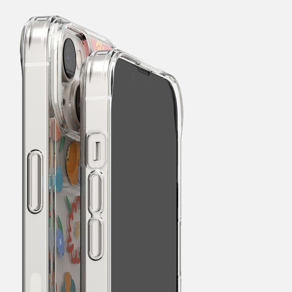 Ringke Fusion Cover til iPhone 14 Plus - Transparent Floral