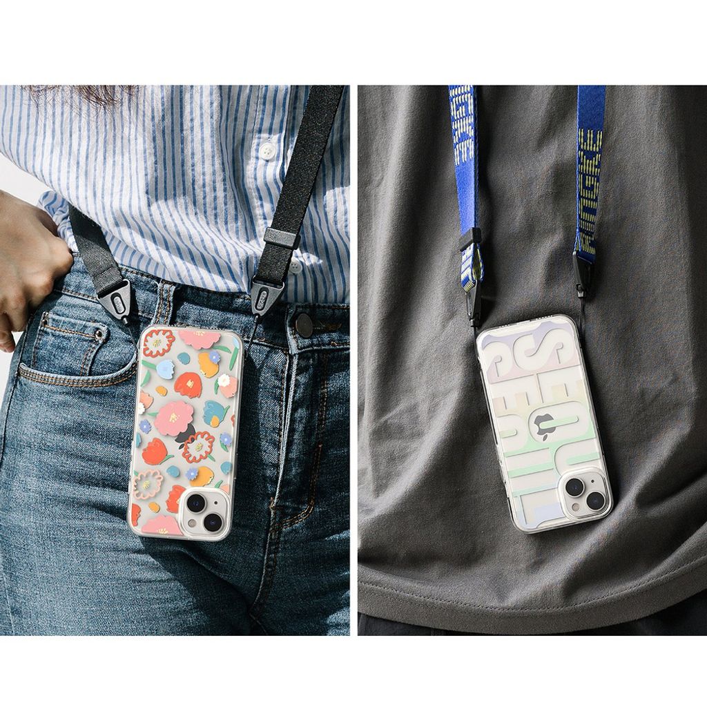 Ringke Fusion Cover til iPhone 14 Plus - Transparent Floral