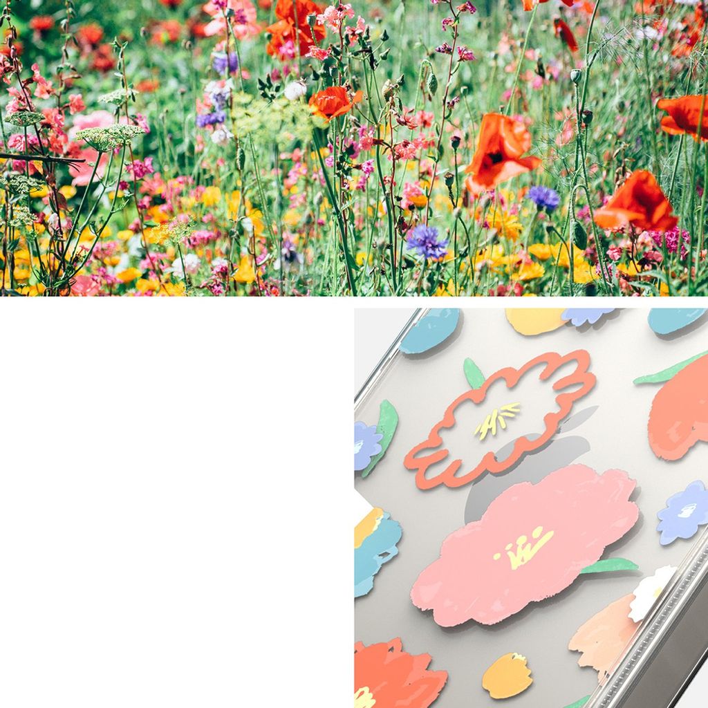 Ringke Fusion Cover til iPhone 14 Plus - Transparent Floral