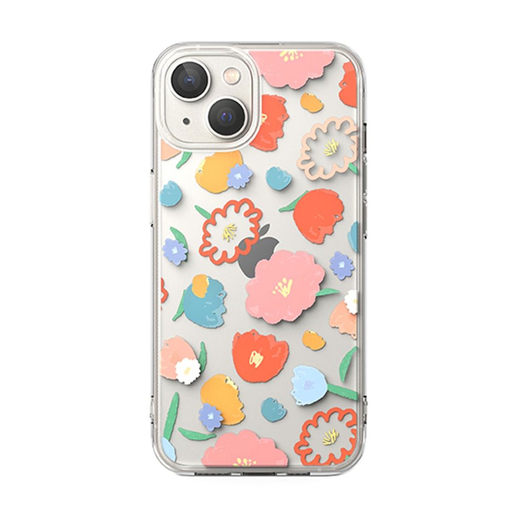 Ringke Fusion Cover til iPhone 14 Plus - Transparent Floral