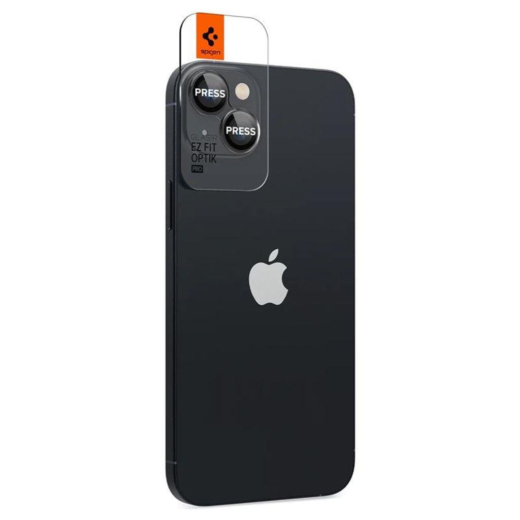 Spigen Glas.tR EZ Fit Optik 2-Pack Linsebeskyttelse til iPhone 14/Plus/15/Plus