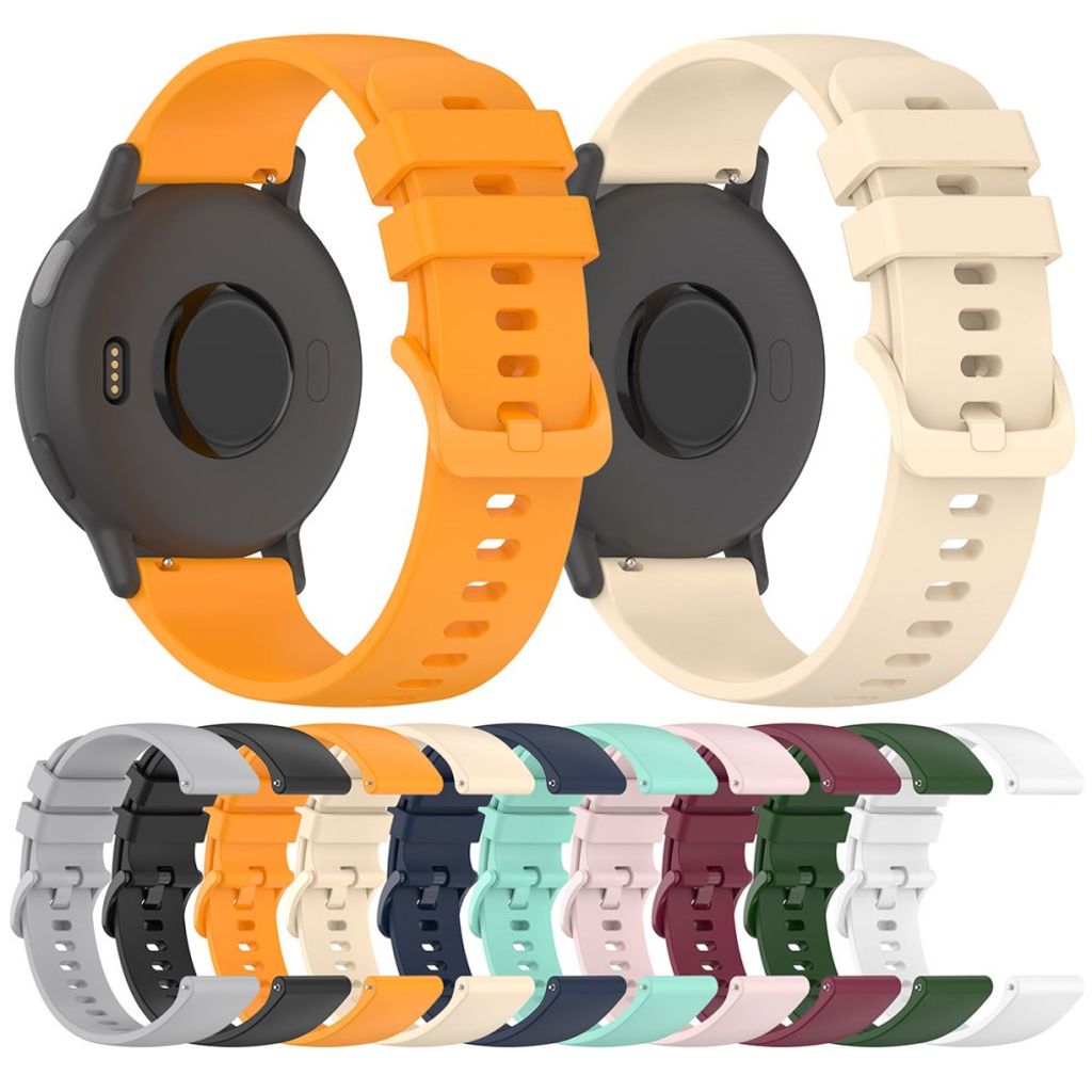 Garmin Forerunner 265 etc. klokkerem i silikon - lysegul