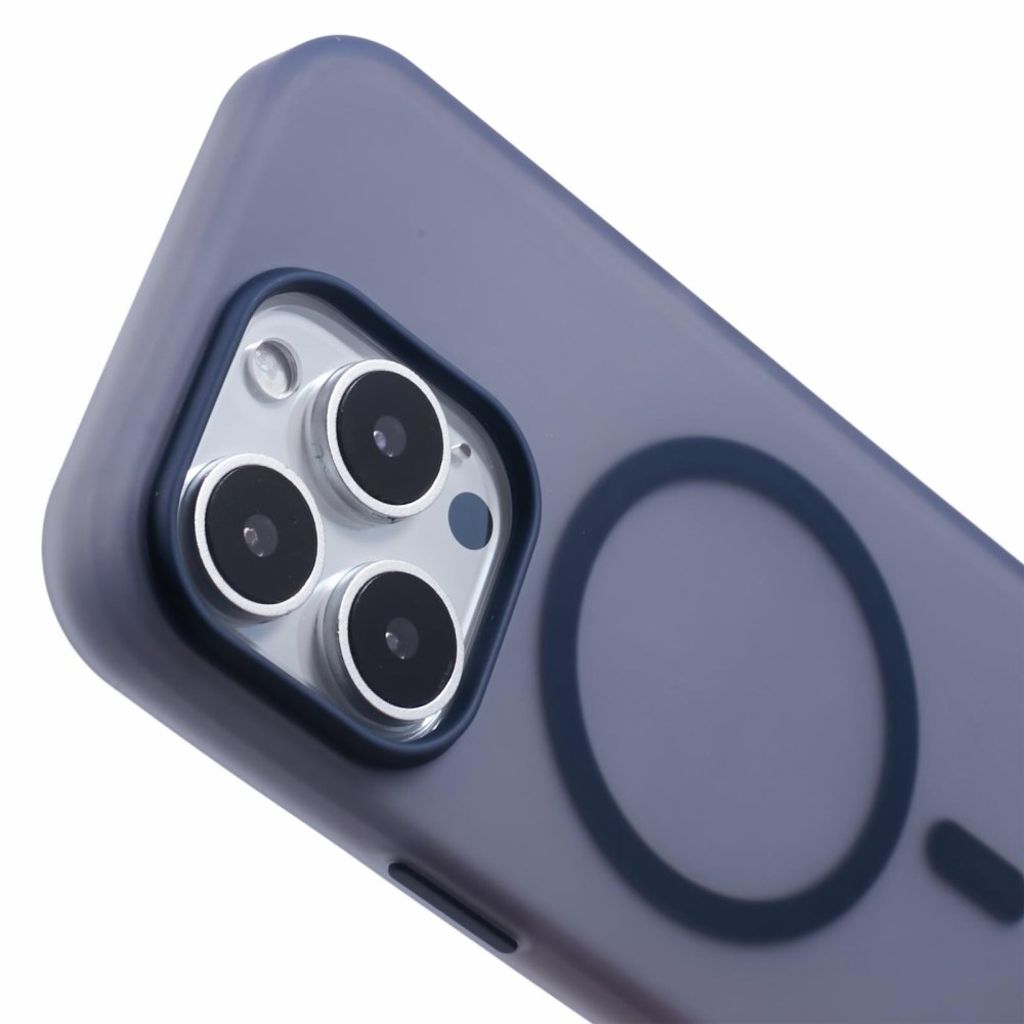 iPhone 13 Pro Max Kuori MagSafe-yhteensopiva TPU Läpikuultava - Tummansininen