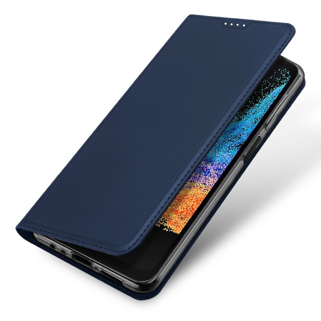DUX DUCIS mobiletui med kortlomme for Samsung Galaxy XCover7 Pro – blå