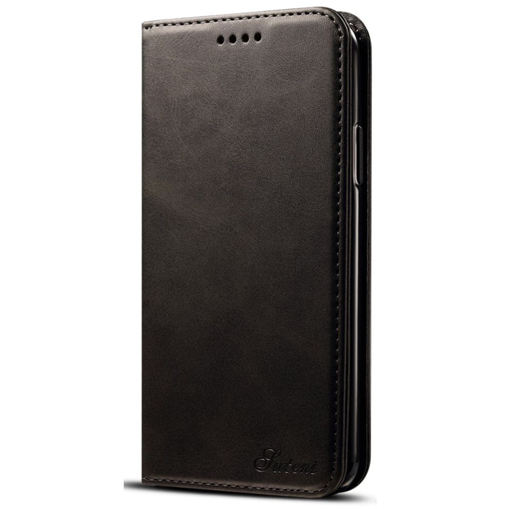 SUTENI Plånboksfodral med Stativ för iPhone X/XS – Svart