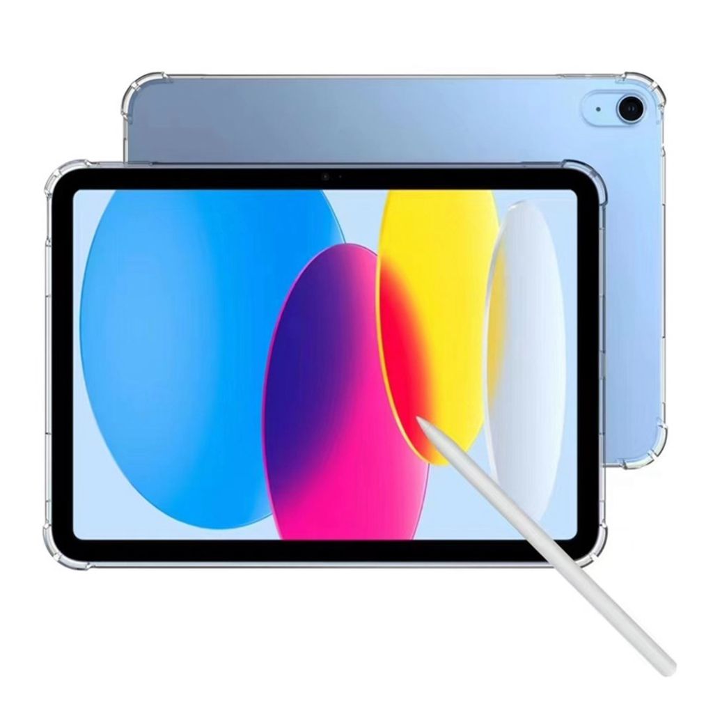 iPad A16 11" 2025/10.9" 2024 Blødt stødsikkert TPU-cover - Gennemsigtig
