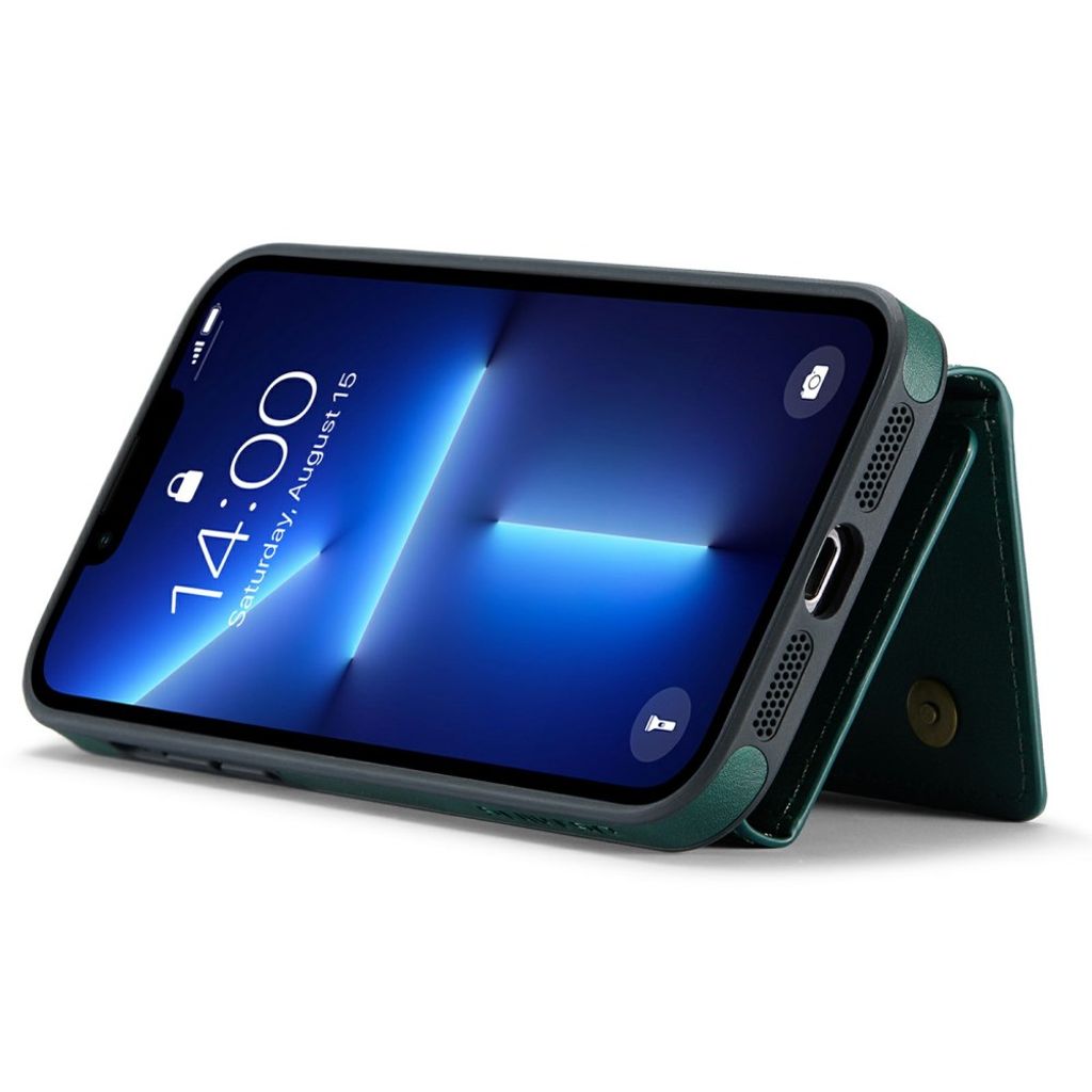 DG.MING iPhone 13 Pro Lompakkokuori Magneettinen - Vihreä