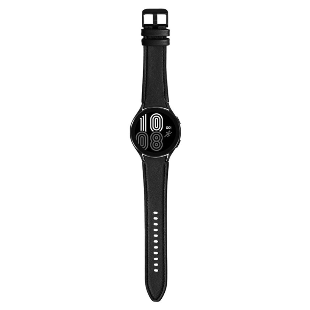 Samsung Galaxy Watch6/5/5 Pro/4 Klockarmband i Läder – Svart