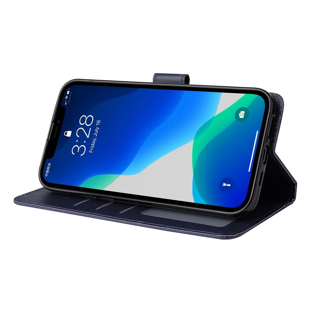 iPhone 11 Pro Max Lompakkokotelo Magneettinen Jalustalla – Sininen