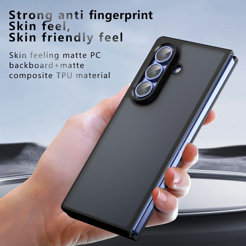 Samsung Galaxy Z Fold8 Ultra Stødsikkert Cover - Gennemsigtig sort