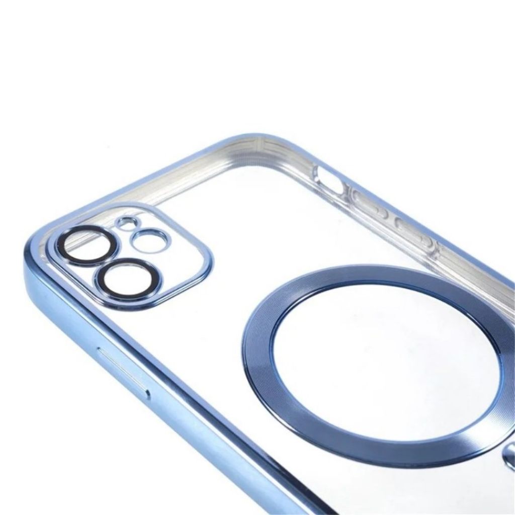 iPhone 11 MagSafe-yhteensopiva Kuori + Näytönsuoja – Sininen